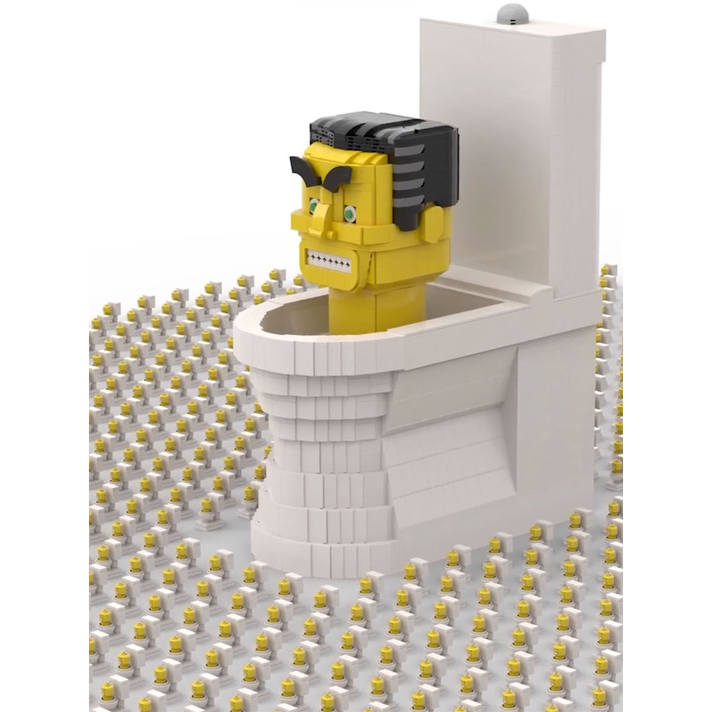 ของเล่นชาย เลโก้ skibidi toilet 2023ใหม่ Titan Toilet และ Monitoring People Toy Legion of TV People 