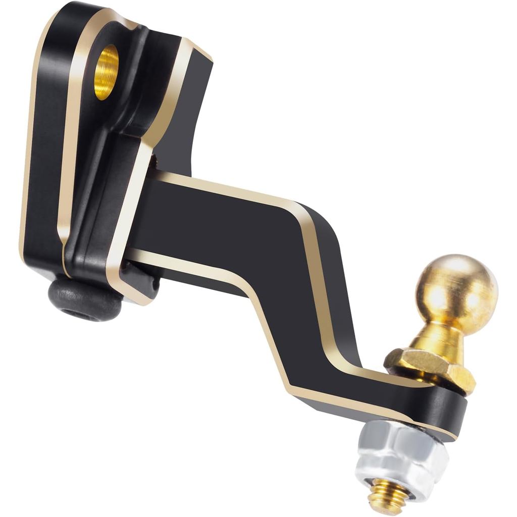 RCHUBAM 1/18 Scale Rc Trailer Hitch อลูมิเนียม TRX4M RC Receiver Trailer Hitch Receiver Kit 8.5g/ชุด