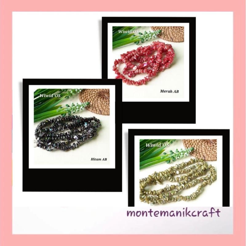 BEADS (1 เส้น) AB MNB03 MONTEMAILNIK CRAFT BEADS