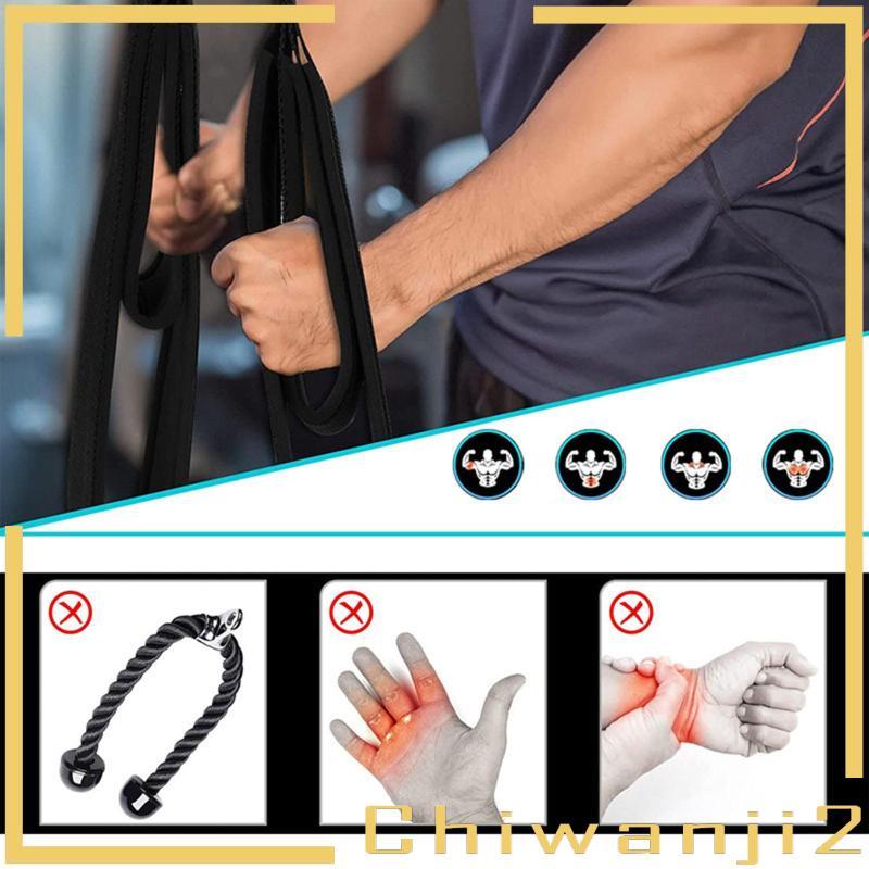 Ergonomic Tricep Bicep Strap สำหรับเครื่องยิม ใช้งานได้ทั้งการครันซ์และพุชดาวน์