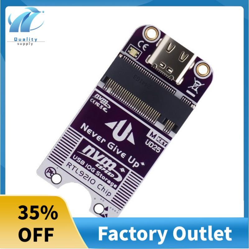 M.2 NVMe ถึง USB Type-C หญิงอะแดปเตอร์ M.2 ถึง Type-C SSD Enclosure อะแดปเตอร์ SSD กรณีอะแดปเตอร์แปล