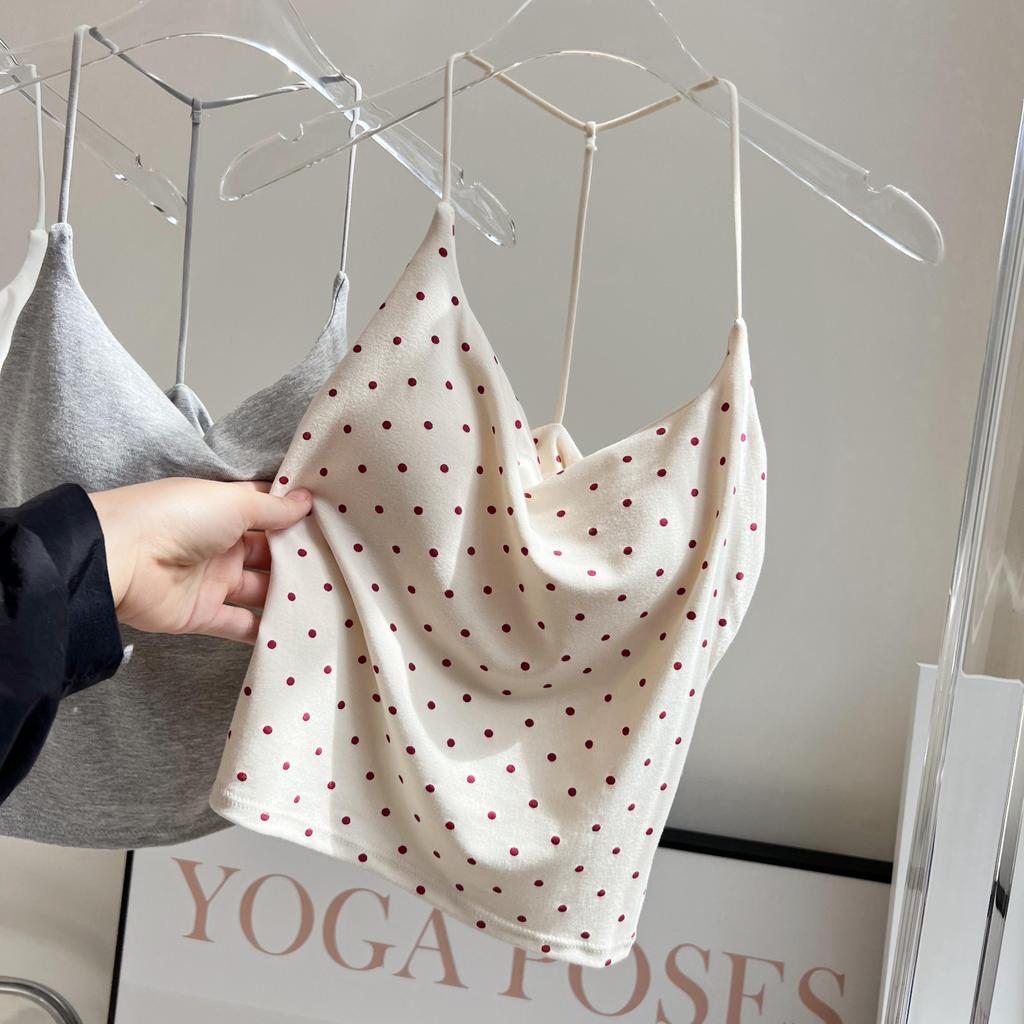 77UNI Tank 20576T เสื้อสายเดี่ยวมีสายหล้งเส้นเส็กตัว Y เสื้อสายเดี่ยวมีบราฟองน้ำ เสื้อกล้ามผู้หญิง ดีไซน์สุดชิค - รูปที่ 5