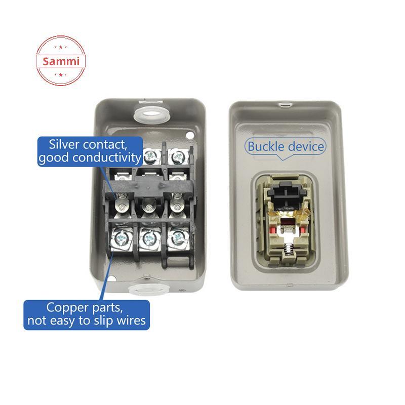 Sammi สวิตช์ปุ่มสตาร์ท AC380V สามเฟส BS211B BS216B BS230B มอเตอร์ควบคุม Start Stop Switch TH