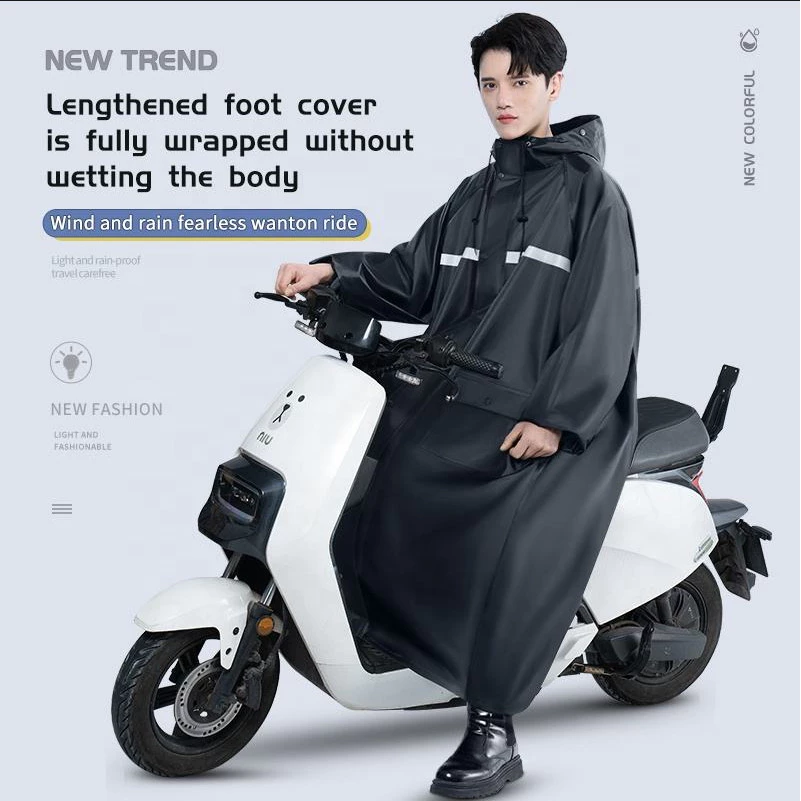 เสื้อกันฝนรถจักรยานยนต์แบบเต็มตัวสำหรับผู้ชายและผู้หญิง thumbnail 3