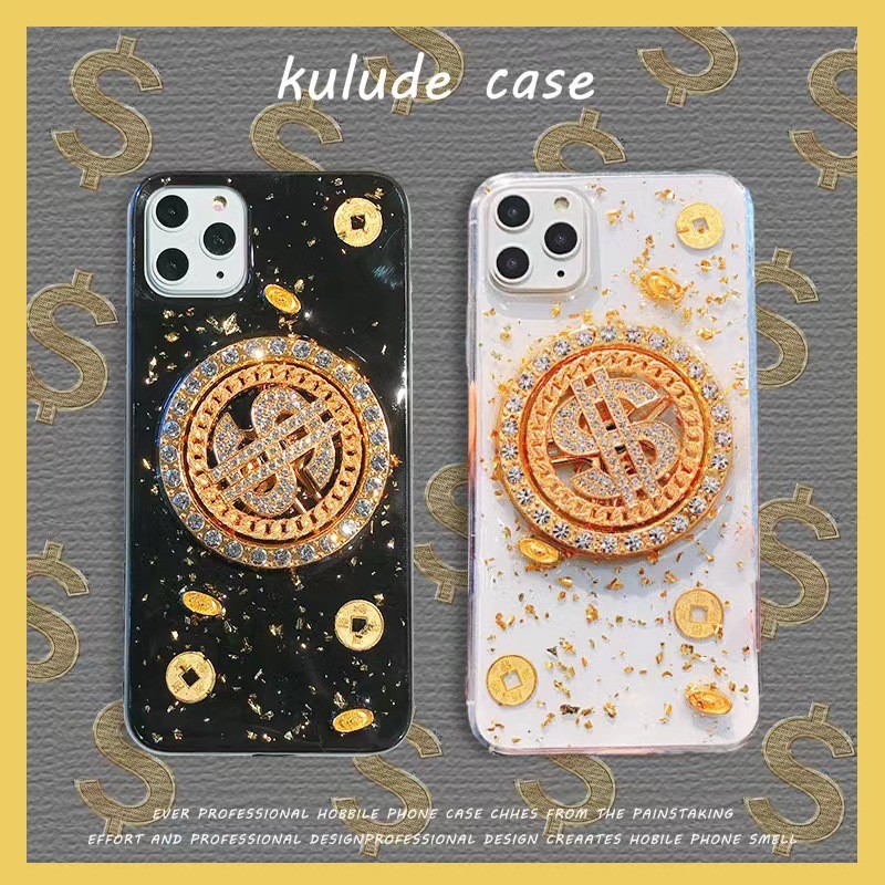 สามมิติ Dollar Turntable เหมาะสําหรับ Apple 15promax Creative 14plus เคสโทรศัพท์ 13pro Decompression