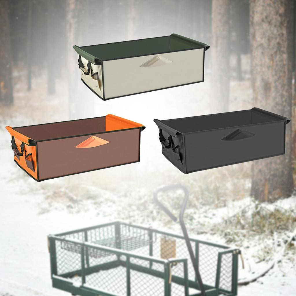 [Qklmdt] Wagon Liner Trolley Cart Liner, Oxford Cloth Waterproof Folding Camping Cart