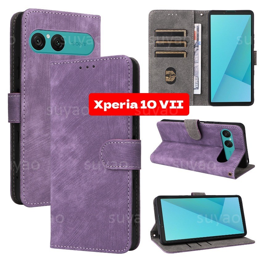 สําหรับ Sony Xperia 10 VII 10VII 2025 เคสโทรศัพท์พลิกซิปกระเป๋าสตางค์หนังช่องใส่การ์ดปลอก Xperia10VI