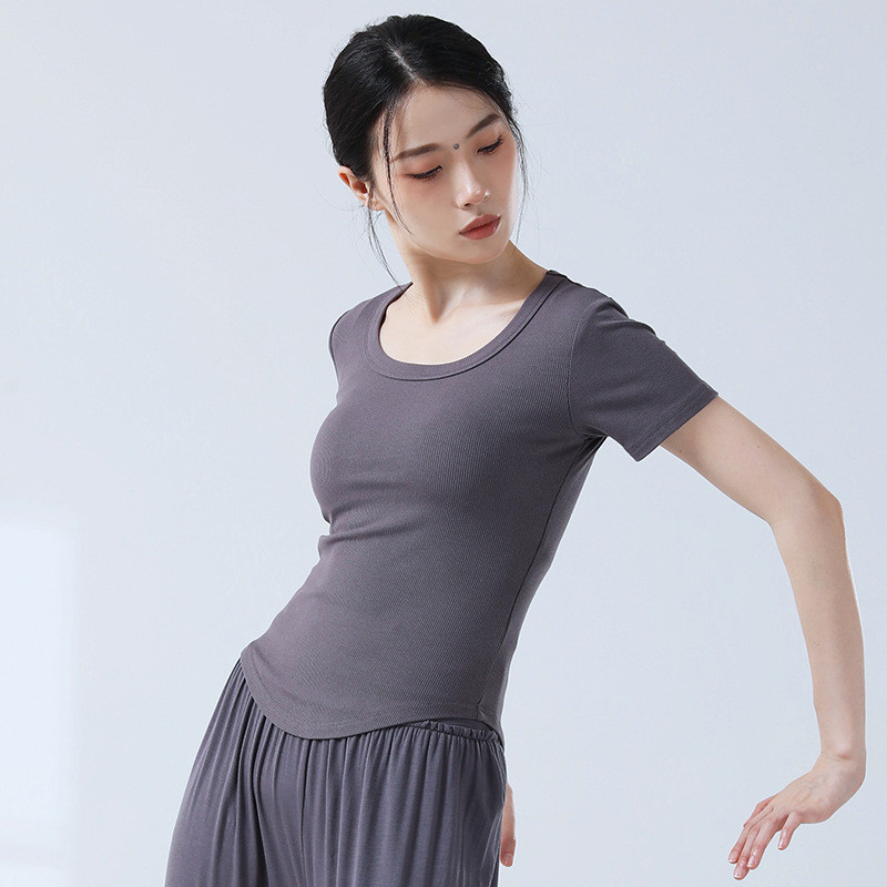 Modern Dance Street Wear Dance Suit Female Jazz Practice Base Training Suit Daily Sports Inner Wear 