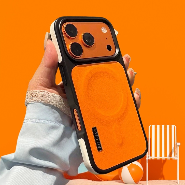 【Leather hard case/Yellow】เคส compatible for iphone 13 14 15 16 pro max case