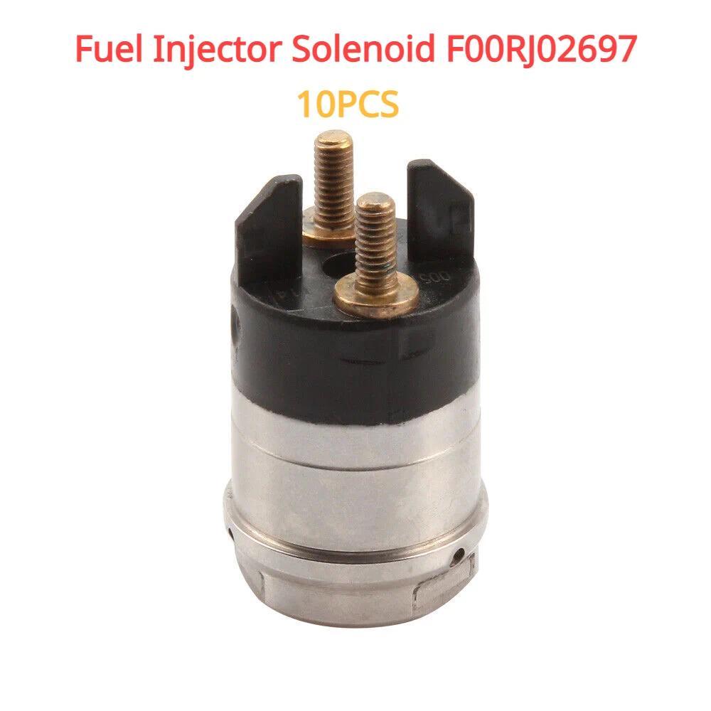 10PCS หัวฉีดน้ํามันเชื้อเพลิง Solenoid F00RJ02697 สําหรับ Bosch 0445120 หัวฉีดซีรีส์ สําหรับ 5.9L Do