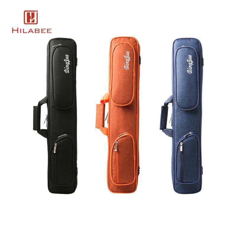 HILABEE Billard Pool Cue Case 1/2 Cue Case Soft Carrier Zipper Scratch -proof Protector Snooker Stic