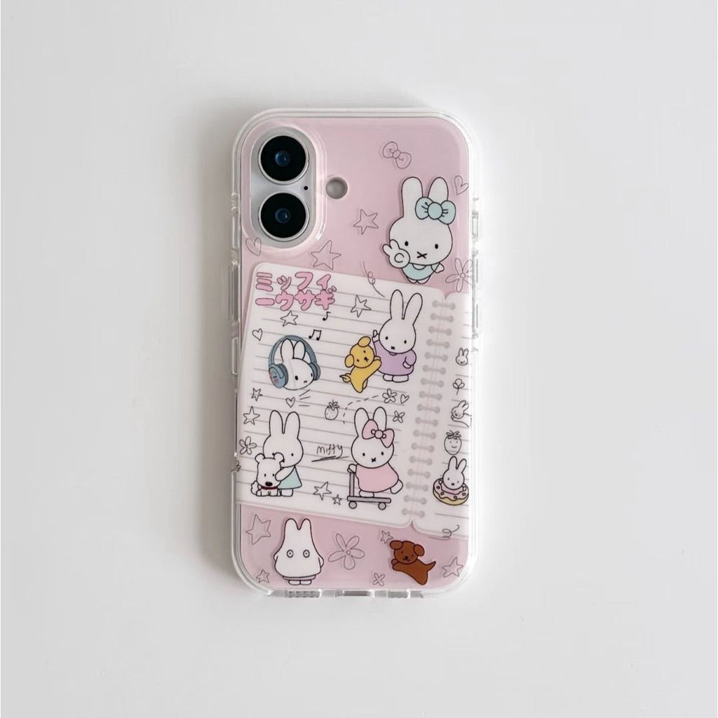 โน๊ตบุ๊ค Miffy iPhone17Promax เคสโทรศัพท์ Apple 16/15/14 Tide X/6/7/8 Anti-drop Plus