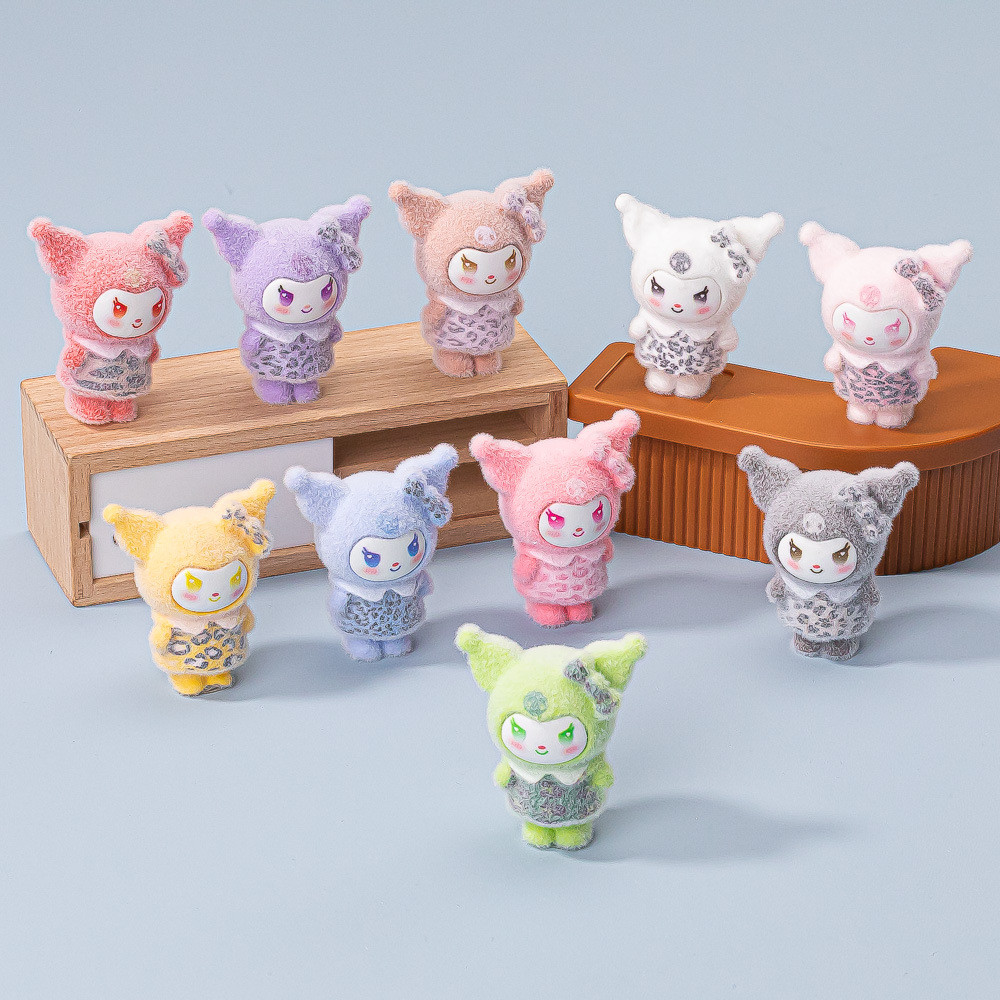 10 ชิ้นกํามะหยี่เสือดาว Kuromi เรซิ่น Charms สําหรับ DIY (15-5)