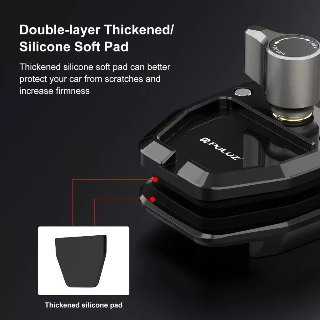 PULUZ PU942B ขาจับกล้องติดกระจกรถจักรยานยนต์สำหรับ GoPro Hero 12/11/10 DJI OSMO Action 4 Insta360 X4/ X3/ Ace Pro thumbnail 8