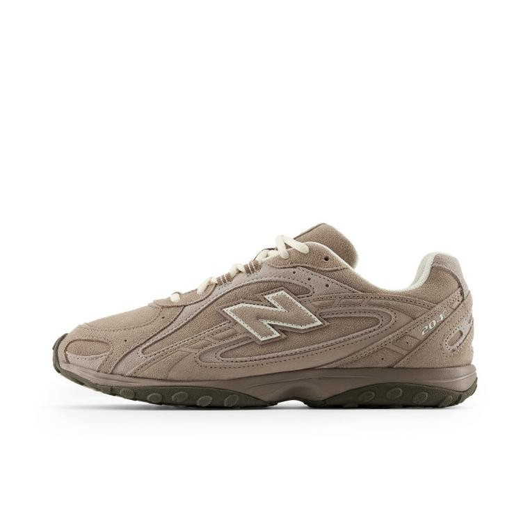 New Balance NB 204L หนังกลับไม่ลื่นอเนกประสงค์รองเท้ากีฬาย้อนยุคคลาสสิกสีเทาสีน้ําตาล U204LMMA