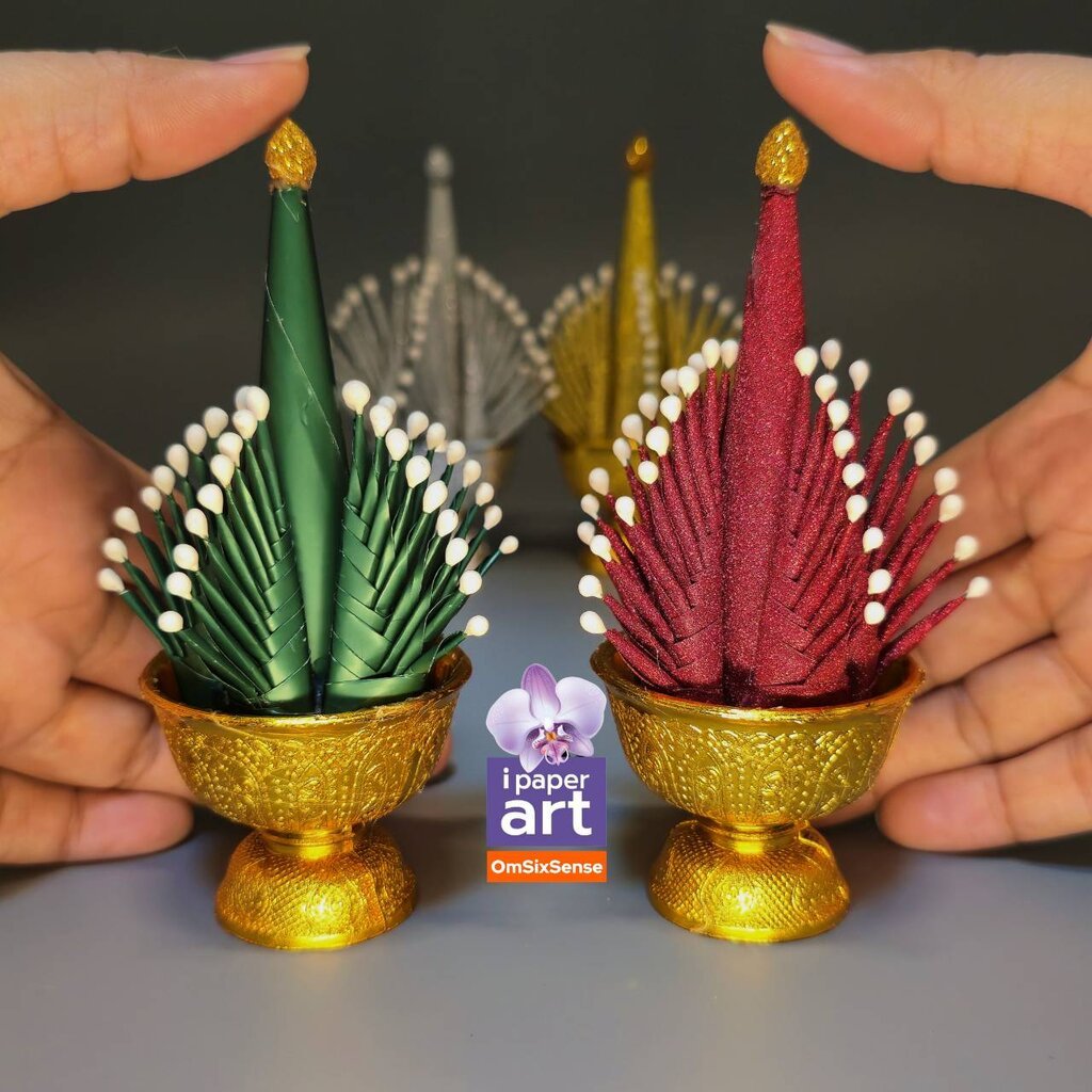 บายศรีเทพ มินิ งานปราณีต ถวายหิ้งขนาดเล็ก | ประดับหิ้งพระ หิ้งเทพ ของขวัญ ของชำร่วยมงคล