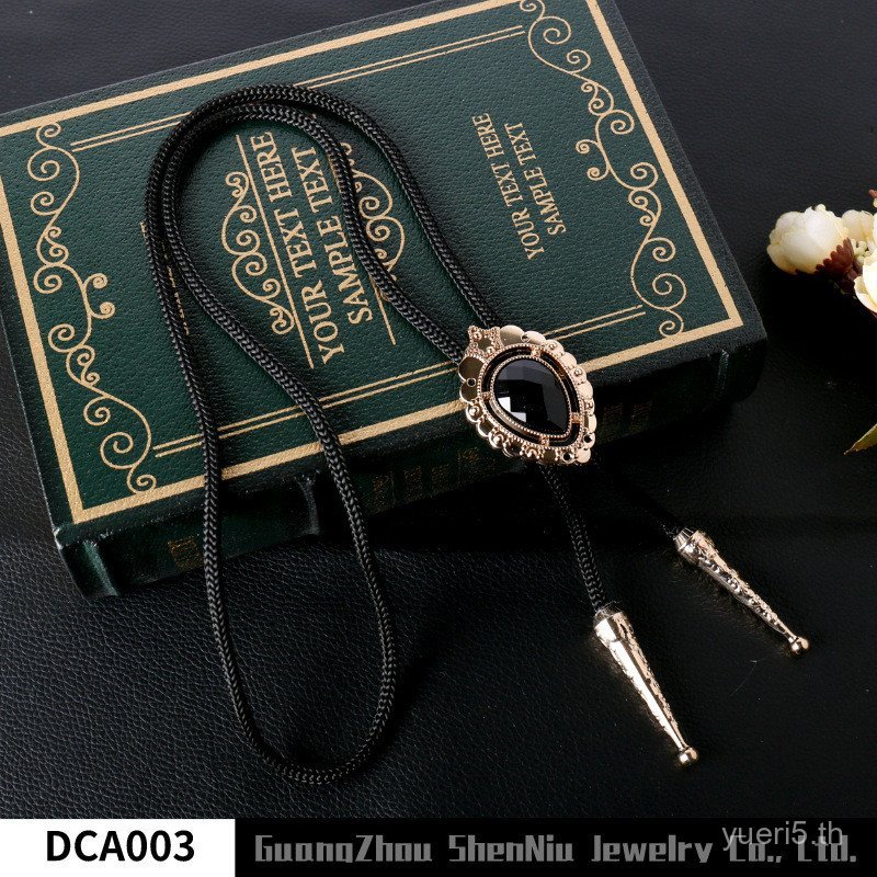 3BLD023 ญี่ปุ่นเกาหลีรุ่นลําลอง bolo tie bolo tie ชายเสื้องานแต่งงานผู้หญิง Bow Tie สร้อยคอเชือก