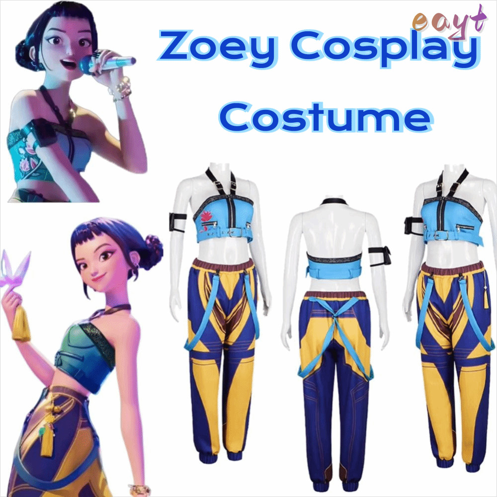 EAYT Zoey ชุดคอสเพลย์ธีม K-pop Group Idol Demon Hunter สำหรับหญิง