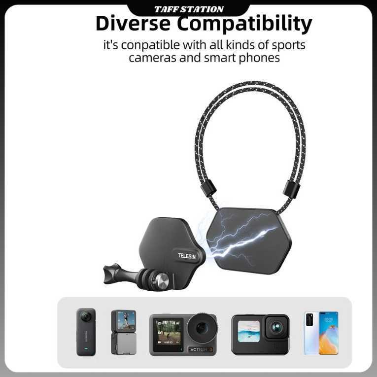 TELESIN สายคล้องคอแม่เหล็กสําหรับกล้องแอคชั่นสมาร์ทโฟน - TE-MMK-002
