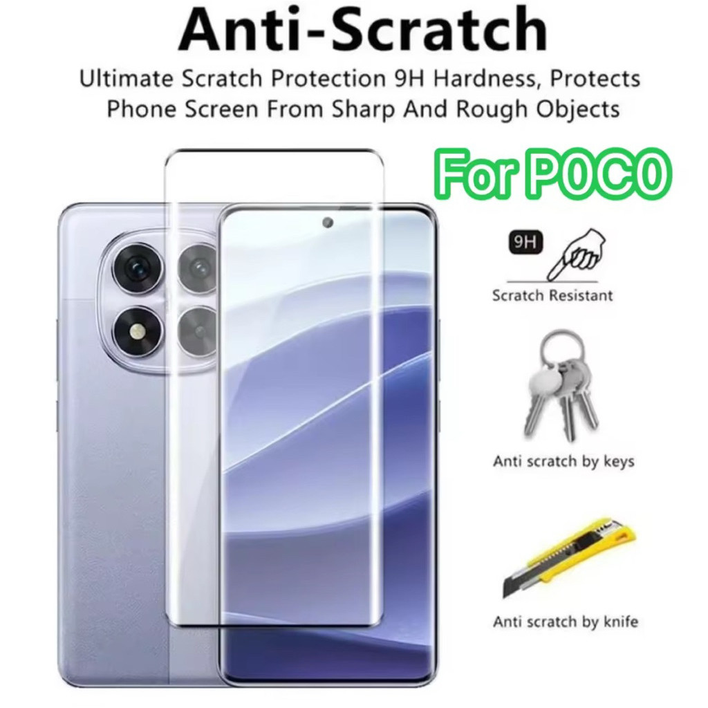 ฟิล์มกระจกเต็มจอ สำหรับ POCO X7 5G กันกระแทก กันรอย พร้อมส่ง