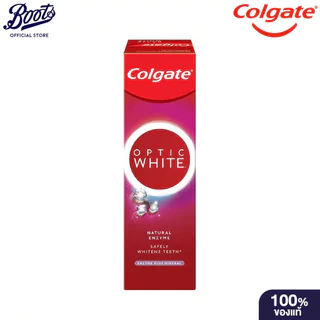Colgate Optic White Toothpaste Enzyme + Mineral 80g คอลเกต ยาสีฟันคอลเกต ออพติค ไวท์ เอนไซม์ พลัส มิเนอรัล 80 กรัม