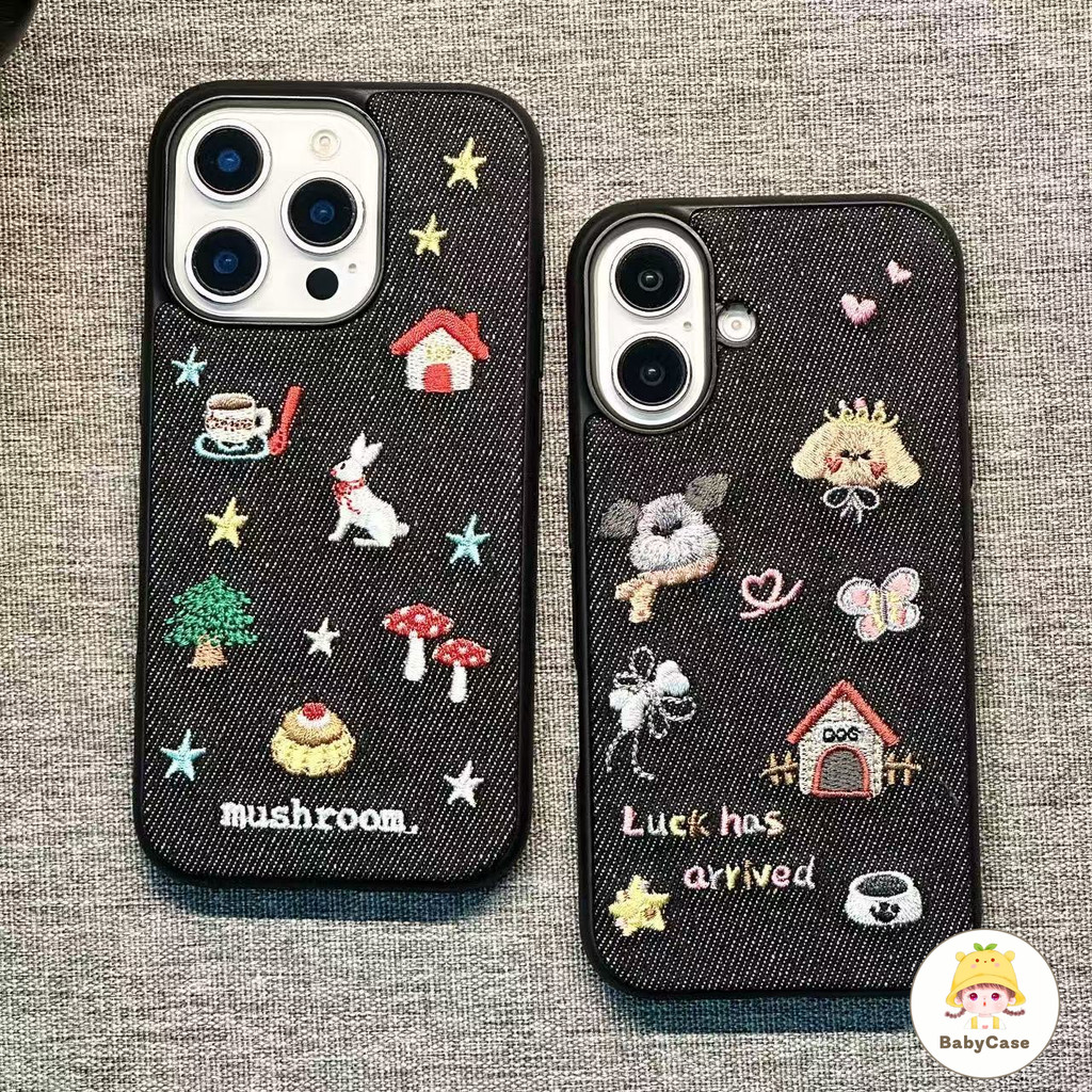 เคสไอโฟน 17 สำหรับ iPhone 11 16 17 15 14 13 12 Pro Max 17air 16 7 8 15 Plus X XR XS SE2 3 ปกอ่อนหนังลูกสุนัขคาวบอยน่ารัก