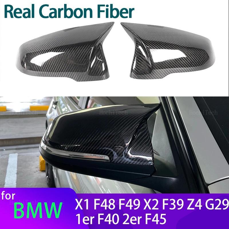 คาร์บอนไฟเบอร์สีดํารถด้านข้างกระจกฝาครอบสําหรับ BMW 1 2 Series F44 F40 Z4 G29 X1 F48 F49 X2 F39 Toyo