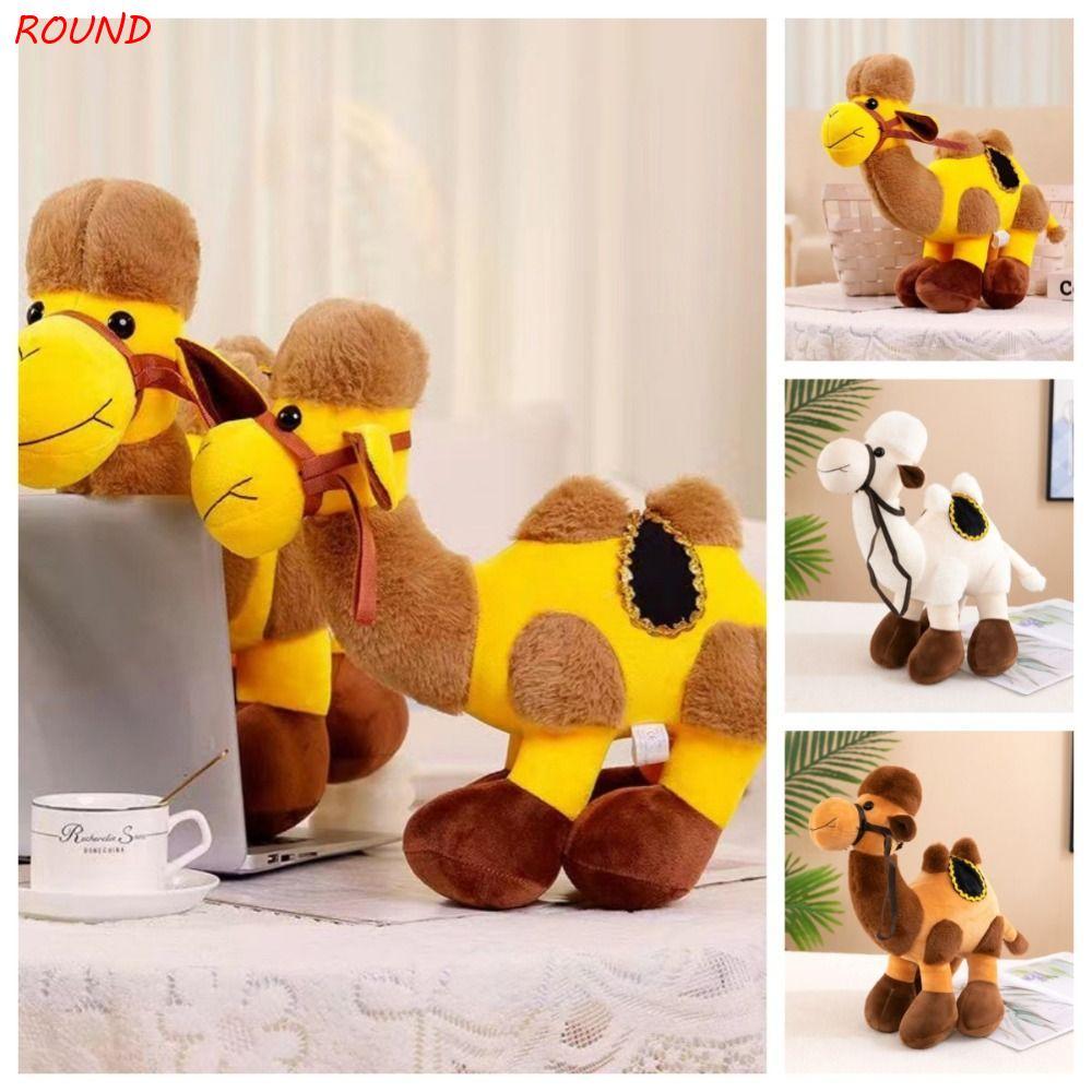 ROUND จําลอง CAMEL Plush ของเล่น, PP Cotton Plush Desert สัตว์ตุ๊กตาของเล่น, Plush Camel ของเล่น Cam