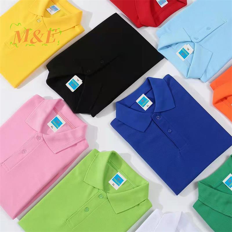 เสื้อยืดสีดำ Unisex สไตล์ Streetwear Lapel แขนสั้น เหมาะสำหรับฤดูร้อน ใส่สบาย