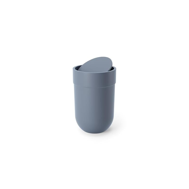 [Official] Umbra Trash Can Touch Can Slate Blue Swing Lid Round Waste Bin 6L