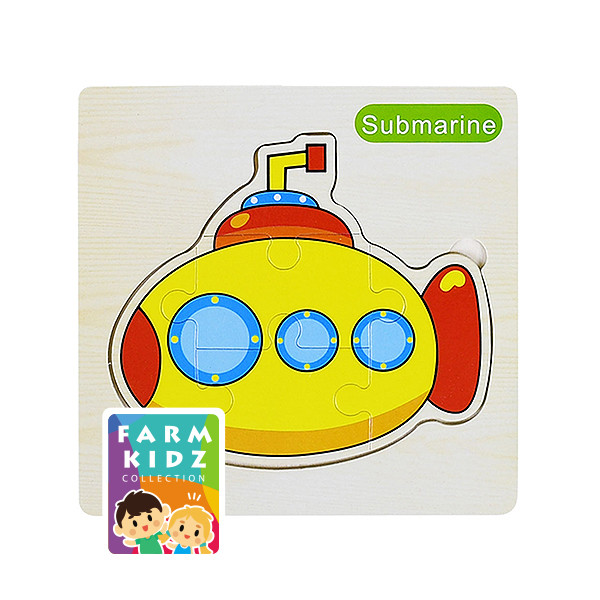 (Tech Inspire) : FK3-Wooden Puzzle B Submarine