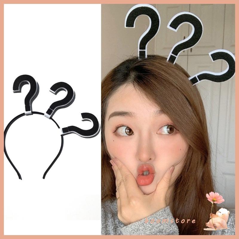 Boom Goof Headband Exlamation Question Mark Prank สําหรับคริสต์มาสปาร์ตี้ฮาโลวีน