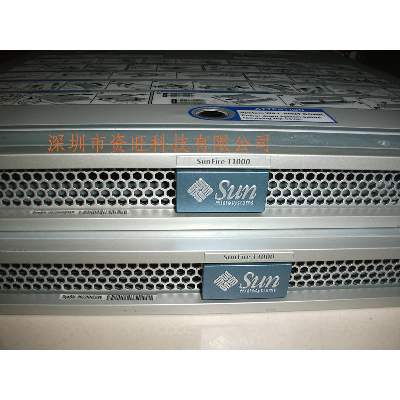 Sun Fire T1000 电动器Server 6-Core 1GHz 8GB RAM 无盘