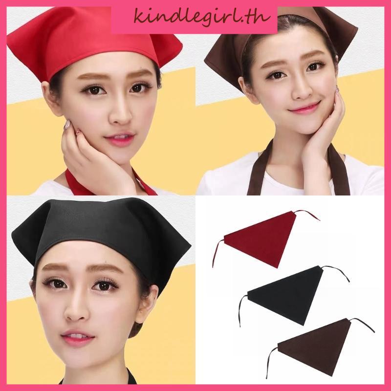 KING NonSlip Lace Up Head Scarf สําหรับเซิร์ฟเวอร์ร้านอาหารและเชฟจัดเลี้ยงใช้ในครัว