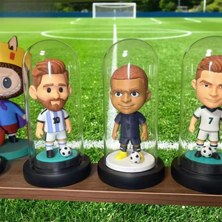 3D พิมพ์ Q-version Messi Ronaldo ประณีตเดสก์ท็อปเครื่องประดับแฟชั่นหุ่น
