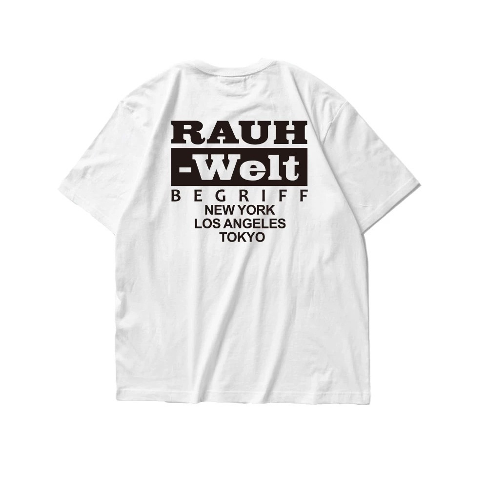 ผ้าฝ้าย 100% Attitude RWB Kaijie Nakai World Tour สไตล์กว้าง Body ดัดแปลงรอบคอแขนสั้นเสื้อยืด