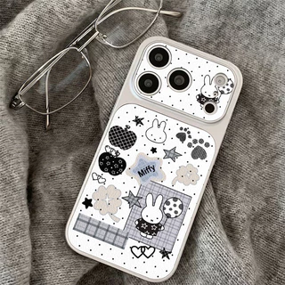 เคสไอโฟน17เคสเปลี่ยนผิวหนัง ลายกระต่าย คู่รัก น่ารัก เข้ากันได้กับIPhone 17 air 14 11 13 16 12 15 Pro Max 14 16 15 Plus