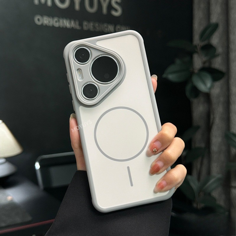เคสโทรศัพท์สําหรับHUAWEI Pura 90 Pro max 90 80 70 Pro + การกระจายความร้อนเคสโทรศัพท์แม่เหล็กกรอบซิลิโคนอ่อนนุ่มป้องกันการตกเคสป้องกัน