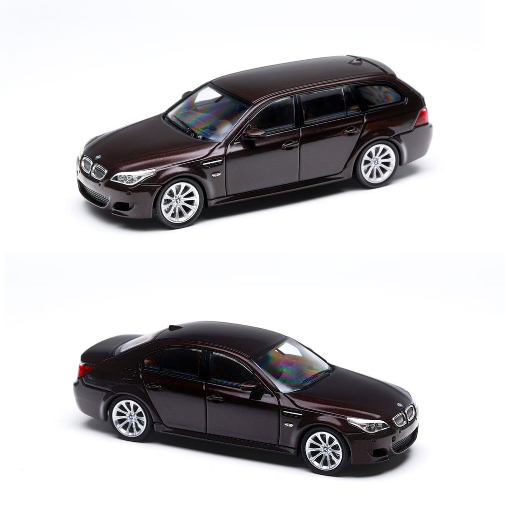[คลังสินค้าพร้อม] KM KING MODEL 1: 64 BMW M5 E60 รุ่นเดินทาง โมเดลรถโลหะผสมรถถัง
