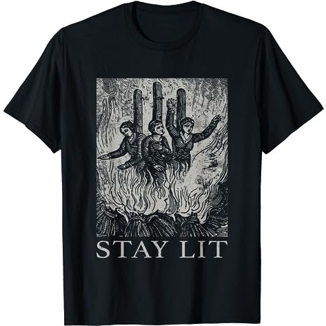 Occulting Stay Lit Satan Devil Hell เสื้อยืดแม่มด Antichrist