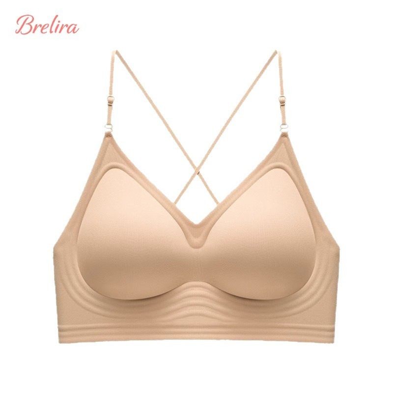 『Brelira』(เวอร์ชันอัปเกรด 2.0)บราเว้าหลัง ใส่ได้ 3 แบบ ใส่กับเสื้อโชว์หลังได้สบายๆ ไร้ขอบไร้โครง อกกระชับทรงสวย เสื้อชั้นในห้อยคอ ควรมีติดตู้