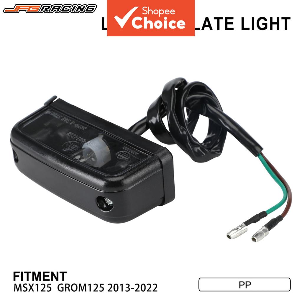 ป้ายทะเบียนโคมไฟฐานรถจักรยานยนต์ LED ด้านหลังป้ายไฟท้าย Fit สําหรับ MSX125 Grom125