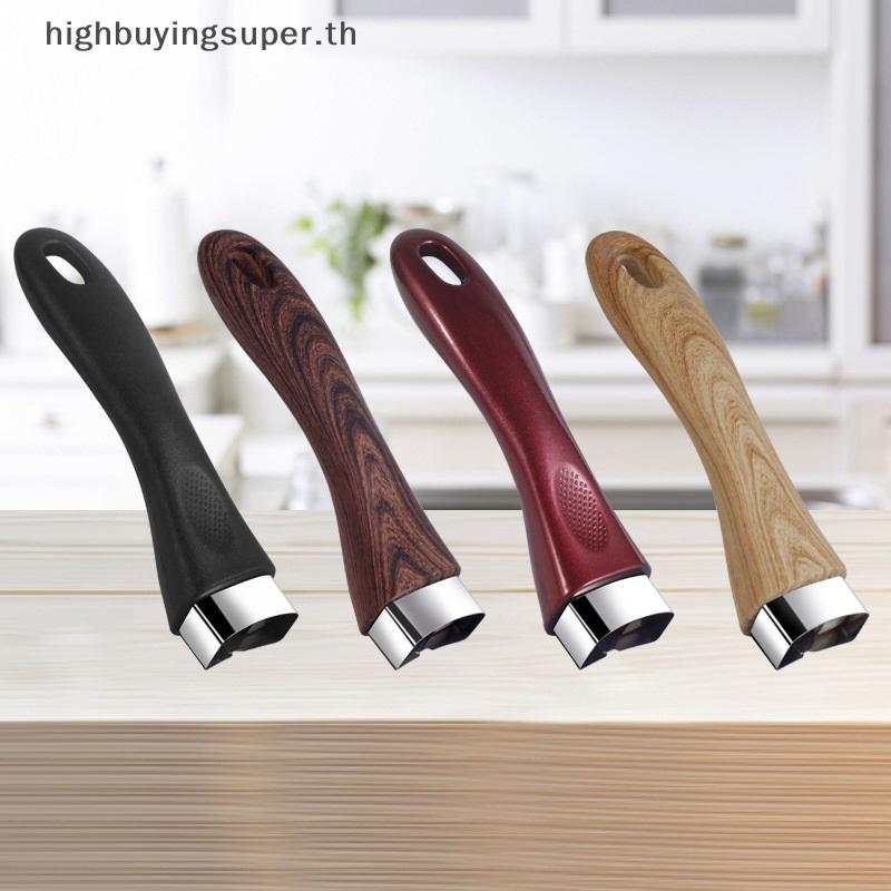 HRTH Bakelite Pan หม้อจับ Anti Scalding กระทะทนทาน Universal Ergonomic อุปกรณ์ครัวเปลี่ยนที่ถอดออกได้ Bakelite Grip HRTH