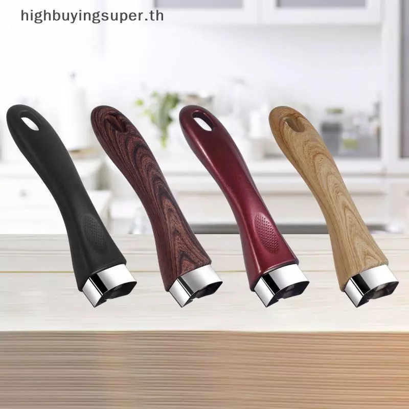 HRTH Bakelite Pan หม้อจับ Anti Scalding กระทะทนทาน Universal Ergonomic อุปกรณ์ครัวเปลี่ยนที่ถอดออกได้ Bakelite Grip HRTH