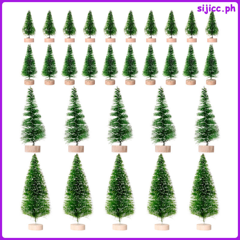 30 ชิ้น Tinsel ตกแต่งตกแต่งคริสต์มาส Christams Tree Festive Minature Felt sijicc