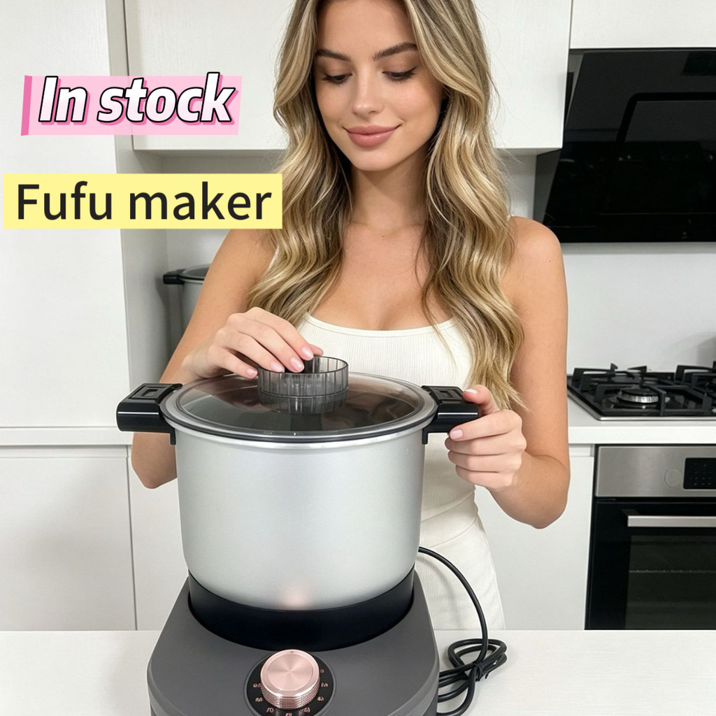 Electric Fufu Nshima Maker ปากเครื่อง Fufu Maker 木薯机西马机