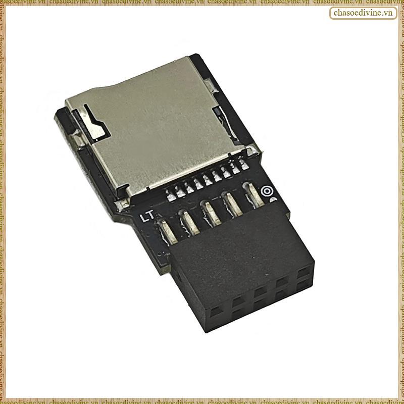[KG X] เมนบอร์ด USB 2.0 9Pin to TF Card Reader เมนบอร์ดภายใน USB2.0 9pin to TF Slot Adapter 9Pin USB