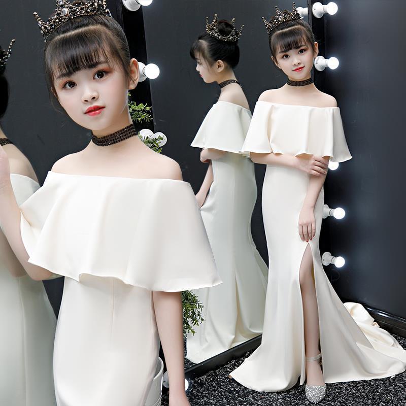 儿童冬季新款宽松裙夏季短款宽松短款加绒加厚宽松夏季เด็กชุดราตรีชุดเจ้าหญิง Fishtail โฮสต์เด็ก Yangposue878.myposue878.posue878