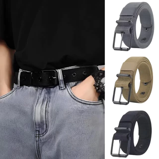 JIE HOME ผ้าใบ เข็มขัด มีให้เลือก2 เเบบ ทนทาน ทนต่อการสึกหรอ เข็มขัด สำหรับเยาวชน ด้วย หัวเข็มขัดโลหะ