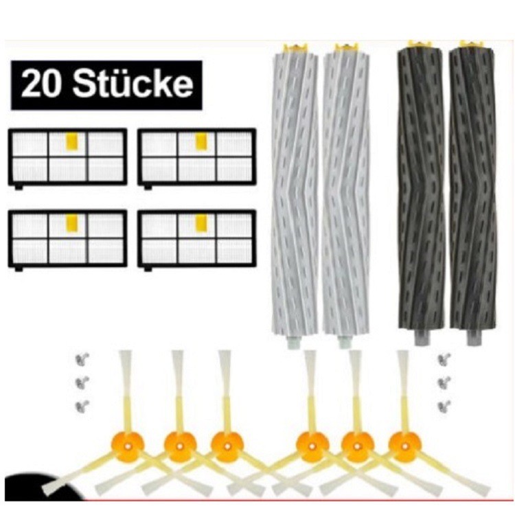 Roomba Filter Mesh 860 Brush irobot880 Roll 800 ปรับให้เข้ากับอุปกรณ์กวาดหุ่นยนต์ทะเลด้านข้าง